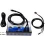 UCEC 5.25 Inch Metal Front Panel USB Hub - with 2X USB 3.0 Ports & 2X USB 2.0 Ports & 1x HD Audio Port for Computer Case