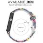MoKo Band Compatible with Garmin Vivoactive, Soft Silicone Replacement Fitness Bands Wristbands with Metal Clasps fit Vivoactive/Vivoactive Acetate Sports GPS Smart Watch - Colorful Jellyfish