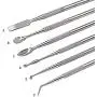 PHYHOO Wax Carvers Set Double Ended Dental Wax Modeling Sculpting Tools Dental Picks Polymer Pottery Clay Carving Tool Stainless Steel 12 Pieces