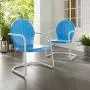 Crosley Furniture Griffith Metal Outdoor Chair - Sky Blue Crosley Furniture Griffith Metal Outdoor Chair - Sky Blue