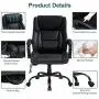 Big and Tall Office Chair 500lb Wide Seat Desk Chair with Lumbar Support Armrest Swivel Rolling High Back PU Leather Computer Chair Massage Adjustable Ergonomic Task Chair for Adults Women(Black) Big and Tall Office Chair 500lb Wide Seat Desk Chair with Lumbar Support Armrest Swivel Rolling High Back PU Leather Computer Chair Massage Adjustable Ergonomic Task Chair for Adults Women(Black)