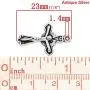Cross Crucifix Charm Pendants, 100 Pack (50 of Each) Cross Crucifix Charm Pendants, 100 Pack (50 of Each)