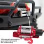 Metal Winch,Delaman 1/10 Scale RC Model Vehicle Crawler Car Accessory Metal Winch with Remote Controller Auto Parts
