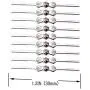Waltz&F 300pcs Chandelier Connectors Clips Pins for Fastening Crystals Parts Bowtie, Chandelier Replacements (30mm-300pcs, Silver)
