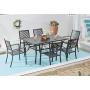 VICLLAX Outdoor Metal Bistro Dining Chairs Set - Patio Stackable Chairs