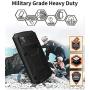 HATA iPhone 11 Metal Military Heavy Duty case, iPhone 11 Rugged Drop Tested Case with Built-in Screen Protector Kickstand Sturdy Full Body Cover (Black, iPhone 11)