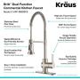 Kraus KPF-1690SFS Britt Pre-Rinse/Commercial Kitchen Faucet with Dual Function Sprayhead in all-Brite Finish, Spot Free Stainless Steel