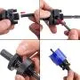 LANIAKEA 1-7/8-Inch Bi-Metal Hole Saw 48MM M42 Annular Hole Cutter HSS Variable Tooth Pitch Holesaw Set with Arbor Blue for Home DIYer