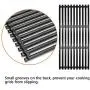 Hongso 18 1/4 x 24 3/4 Inch Porcelain Cast Iron Cooking Grill Grates for Charbroil 463241314, 463241313, 463247109, 466241313, 466241314, 466242014, 466242314, Tru-Infrared 3 Burner Grills, PCB007