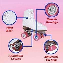 Chicago Womens Classic Roller Skates - Premium White Quad Rink Skates