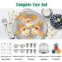 12 Piece Toddler Baby Silverware Set, E-far Stainless Steel Kids Safe Utensils, Training Metal Child Flatware Cutlery Set, Include 4 Small Spoons, 4 Forks, 4 Knives - Dishwasher Safe 12 Piece Toddler Baby Silverware Set, E-far Stainless Steel Kids Safe Utensils, Training Metal Child Flatware Cutlery Set, Include 4 Small Spoons, 4 Forks, 4 Knives - Dishwasher Safe