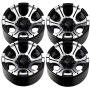 LAFEINA 1.9 Inch Beadlock Metal 6 Spoke Wheels Rims for 1/10 Scale RC Rock Crawler Car Axial SCX10 Tamiya CC01 RC4WD D90 (4 PCS)