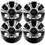 LAFEINA 1.9 Inch Beadlock Metal 6 Spoke Wheels Rims for 1/10 Scale RC Rock Crawler Car Axial SCX10 Tamiya CC01 RC4WD D90 (4 PCS)