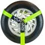 VULCAN Car Tie Down with Chain Anchors - Lasso Style - 2 Inch x 96 Inch, 4 Pack - High-Viz - 3,300 Pound Safe Working Load