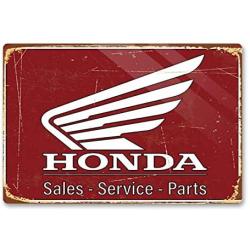 Sales-Service-Parts Metal Tin Sign | Fun Decorative Sign for Home Bar Room Garage Garden Man Cave and Outdoor Plaque 8 x 12 in
