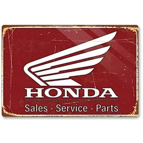 Sales-Service-Parts Metal Tin Sign | Fun Decorative Sign for Home Bar Room Garage Garden Man Cave and Outdoor Plaque 8 x 12 in