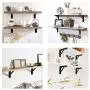 Folding Shelf Brackets, Heavy Duty Metal Triangle Shelf Bracket, DIY Wall Mounted Shelf Bracket, Max Load: 150lb, for Table Work Bench Space Saving (14 Inch x 2 Pack, Black) Folding Shelf Brackets, Heavy Duty Metal Triangle Shelf Bracket, DIY Wall Mounted Shelf Bracket, Max Load: 150lb, for Table Work Bench Space Saving (14 Inch x 2 Pack, Black)
