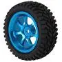 LAFEINA 1:10 RC Rally Car Tires Rubber Tires and Alloy Wheel Rims for Tamiya HSP HPI Kyosho 4WD 1:10 1:16 RC On Road Car Parts (Blue)