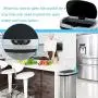 13 Gallon Touch-Free Automatic Stainless-Steel Trash Can Garbage Can Metal Trash Bin with Lid for Kitchen Living Room Office Bathroom, Electronic Touchless Motion Sensor Automatic Closure & Opening 13 Gallon Touch-Free Automatic Stainless-Steel Trash Can Garbage Can Metal Trash Bin with Lid for Kitchen Living Room Office Bathroom, Electronic Touchless Motion Sensor Automatic Closure & Opening