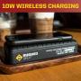 RUGGED GEEK RG1200 Safety 1200A Portable Car Jump Starter with Wireless Charging, Type-C Ports, LED Display, INTELLIBOOST 2.0 Safety Cables, LED Flashlight, USB Ports. Quality Metal Frame Clamps.