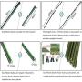 F.O.T Sturdy Metal Garden Stakes 25Pcs Gardening Support 2 Ft Plastic Coated Plant Sticks,Plant Cage Supports Climbing for Tomatoes,Trees,Cucumber,Fences,Beans,Vegetable Trellis(Climbing Frame)