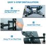Full Motion TV Wall Mount Bracket for 13-45 Inch TV JUSTSTONE Wall TV Mount Swivel Durable Arms Anti- Glaring Min VESA 75x75mm(3''x3''), Max VESA 200x200mm(8''x8'') up to 55LBS