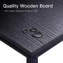 Coleshome Computer Desk 47'', Modern Simple Style Desk for Home Office, Sturdy Writing Desk,Black