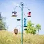 Kingsyard Bird Feeder House for Outside Metal Mesh Wild Bird Feeder Home with Triple Feeders for Finch Cardinal Weatherproof Garden Yard Outdoor Decoration, NOT Squirrel Proof Kingsyard Bird Feeder House for Outside Metal Mesh Wild Bird Feeder Home with Triple Feeders for Finch Cardinal Weatherproof Garden Yard Outdoor Decoration, NOT Squirrel Proof