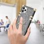 Wollony for iPhone 11 Pro Max Case with Kickstand Ring Holder Square Edge for Hippie Women Retro Bling Soft Protective Metal Reinforced Corners Shockproof Cover for iPhone 11 Pro Max 6.5inch Diamond