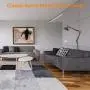 LEPOWER Metal Floor Lamp, Adjustable Architect Swing Arm Standing Lamp with Heavy Duty Base, Eye-Caring Reading/Drawing Lamp with On/Off Switch for Living Room, Bedroom, Study Room, Office(Sand Black) LEPOWER Metal Floor Lamp, Adjustable Architect Swing Arm Standing Lamp with Heavy Duty Base, Eye-Caring Reading/Drawing Lamp with On/Off Switch for Living Room, Bedroom, Study Room, Office(Sand Black)