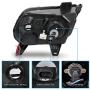 AmeriLite for 2010-2014 Ford Mustang Halogen Model Black Xtreme LED Halo Projector Replacement Headlights Pair - Passenger and Driver Side