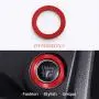 5 PCS for Honda Civic 10th Gen Audio Speaker Cover Engine Start Stop Button Emblem, AC Switch Temperature Climate Knob Ring, Interior Accessories(Red)