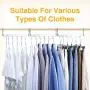 HOUSE DAY 4 Pack Metal Magic Hangers Space Saving Hangers Closet Space Saving Wardrobe Clothing Hanger Oragnizer, Updated Hook Design HOUSE DAY 4 Pack Metal Magic Hangers Space Saving Hangers Closet Space Saving Wardrobe Clothing Hanger Oragnizer, Updated Hook Design