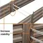 Metal Raised Garden Bed Planter Box Kits for Vegetables Outdoor, Gray, Steel, 8x4 ft Metal Raised Garden Bed Planter Box Kits for Vegetables Outdoor, Gray, Steel, 8x4 ft