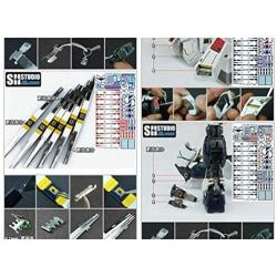 Modify Metal Parts Armor Upgrade, Detail Etching Fits Bandai Hobby 1/100 MG RX-93 V Gundam