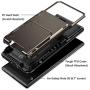 Vofolen for Galaxy Note 20 Case 5G Wallet 4-Card Flip Cover Credit Card Holder ID Slot Back Hidden Pocket Dual Layer Protective Hybrid Hard Shell TPU Bumper Armor for Samsung Note 20 6.7 Gun Metal