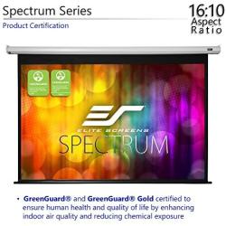 Elite Screens 90'' Spectrum Electric Motorized Projector Screen with Multi Aspect Ratio Function Diag 16:10 & 87-inch Diag 16:9, Home Theater 8K/4K Ultra HD Ready Projection