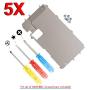 MMOBIEL Pack of 5 LCD Metal Back Plate Replacement Compatible with iPhone 7 Plus with Heat Shieldincl Screwdrivers