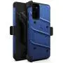 ZIZO Bolt Series for Galaxy S20 Case with Kickstand Holster Lanyard, Blue/Black