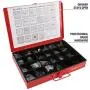 Olympia Tools 90-800 4-Drawer Hardware Organizer includes 2000-pieces Small Hardware, black/red