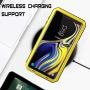 Galaxy Note 9 Case,Lilycase Armor Heavy Duty Hybrid Aluminum Metal Shockproof Military Shockproof Hard Cover for Samsung Galaxy Galaxy Note 9 Newest (Yellow)