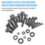 DYWISHKEY 1220 PCS M2 M3 M4 M5, 12.9 Grade Alloy Steel Hex Socket Head Cap Bolts Screws Nuts Washers Assortment Kit with Hex Wrenches