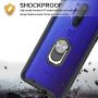 Muokctm for OnePlus 8 Pro 2020 Case, Rugged Hybrid Crystal Clear Full Body Fit Cover, with [Metal Ring] Armor for OnePlus 8 Pro Phone (Black)