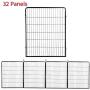 YAHEETECH 40in x85ft Decorative Garden Fence Rustproof Folding Fencing Landscape Patio Flower Bed Animal Barrier Border for Dog Outdoor Fences Black
