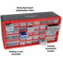 Storage Drawers-30 Compartment Organizer Desktop or Wall Mountable Container for Hardware, Parts, Craft Supplies, Beads, Jewelry, and More by Stalwart