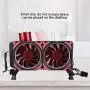Laptop Cooling Fan,Notebook Computer Water-Cooled Set PC Liquid Cooling Kit,Water Row Water Pump Fan Water Tank Mounting Accessories,Contains All The Bits Need Easy to Installation