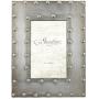 Stonebriar Industrial Distressed Metal Photo Frame with Rivet Detail, Decorative Picture Frame for Table Top or Wall Hanging Display, 4x6
