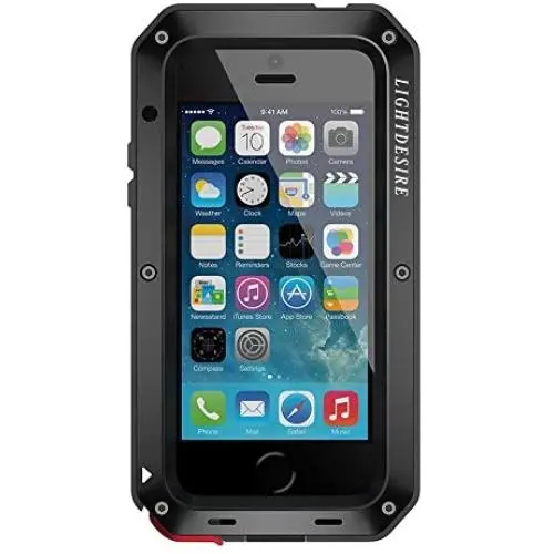 iPhone 6S Plus Case, Metal 5.5 Inch Aluminum LIGHTDESIRE Extreme Water Military Bumper Heavy Duty Cover case for iPhone 6 Plus (Black)
