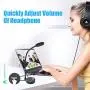 Computer Microphone MAONO AU-GM10 Metal USB Cardioid Condenser Gooseneck Desktop Mic with Touch-Key Mute and Volume Control, Headphone Jack, LED Indicator