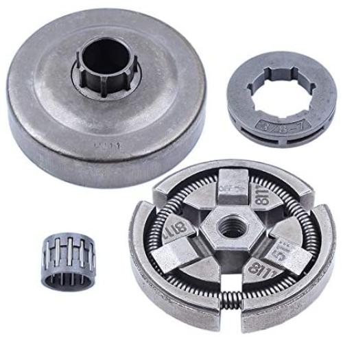 3/8'' Pitch 7T Chain Drive Clutch Drum Bell Sprocket Rim Bearing Fit Husqvarna 55 51 50 EPA Rancher 154 254 Chainsaw Parts